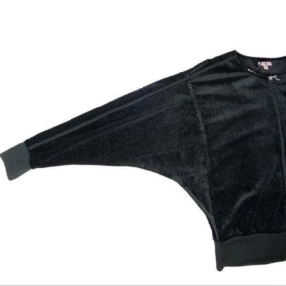 Juicy Couture full zip Jacket 001 black tie size Small New with tags - Picture 3 of 9